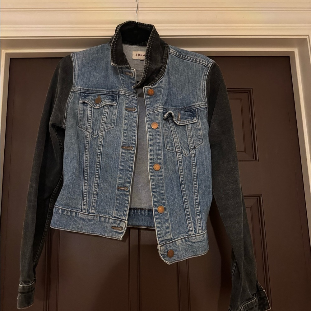 J Brand Women's Two-Tone Denim Jacket - Blue and Black